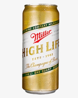 Miller High Life Beer 32 Oz Can - Miller High Life, HD Png Download, Transparent PNG