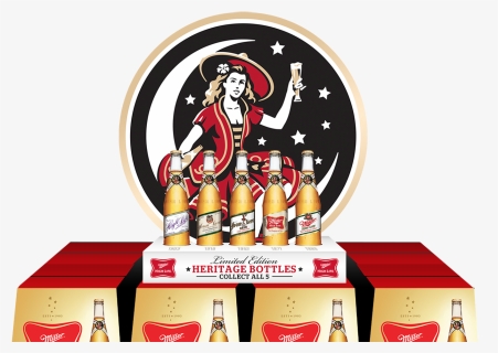 Miller High Life Girl On The Moon, HD Png Download, Transparent PNG