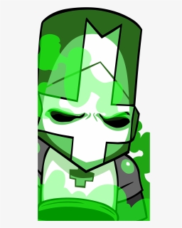 Castle Crashers Green Knight , Png Download - Castle Crashers Green Knight, Transparent Png, Transparent PNG