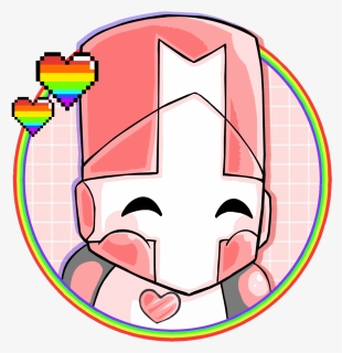 Heres A Pink Knight Icon I Made For My Discord, Feel - Castle Crashers Character Pink Kniht, HD Png Download, Transparent PNG