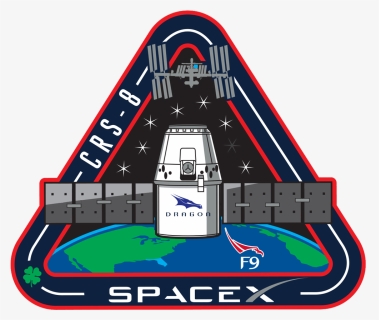 Spacex Crs-8 Logo - Transparent Background Spacex Png, Png Download, Transparent PNG