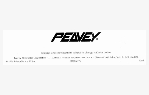 Peavey, HD Png Download, Transparent PNG