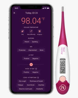Cov#19 Tracker Mockups Nc Cov#19 Trackers W Thermometer - Mobile Phone, HD Png Download, Transparent PNG