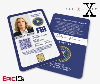 The X-files Inspired Dana Scully Fbi Special Agent - Fox Mulder Fbi Badge, HD Png Download, Transparent PNG