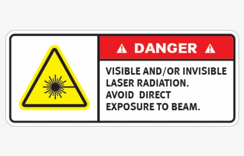 Danger Visible And/or Invisible Laser Radiation - Danger Invisible Laser Light, HD Png Download, Transparent PNG