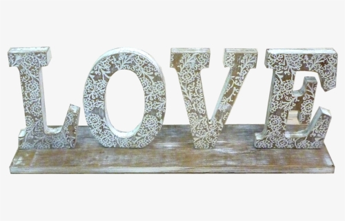 Rustic Wooden Love Sign - Wood, HD Png Download, Transparent PNG