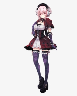 Render Super Sonico Gothic Lolita - Cosplay, HD Png Download, Transparent PNG