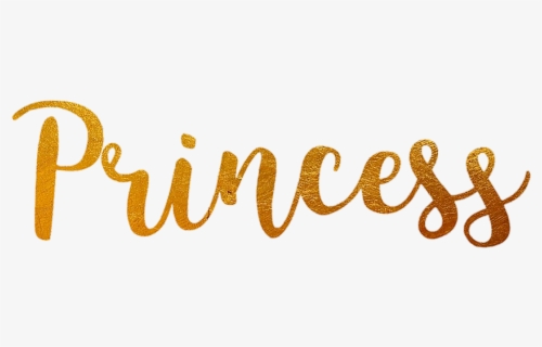 #princess #gold #word - Princess Word Gold Png, Transparent Png, Transparent PNG