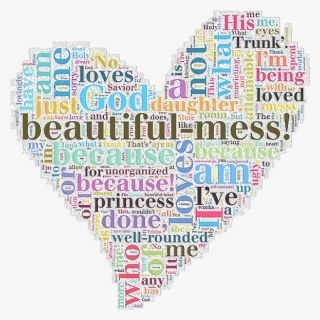 Beautiful Mess Word Art I Am Important I Am A Princess - Am A Beautiful Mess, HD Png Download, Transparent PNG