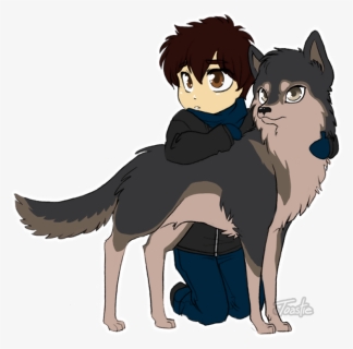 Anime Chibi Wolf Boychibi Boy And His Wolf - Boy And His Wolf, HD Png Download, Transparent PNG