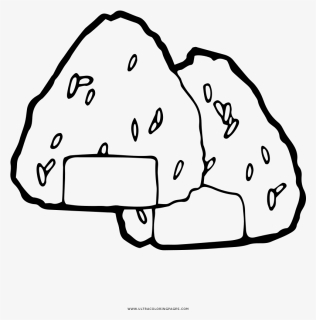 Onigiri Coloring Page, HD Png Download, Transparent PNG