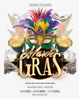 Mardi Carnival Masquerade Marketing Gras Flyer Advertising - Mardi Gras Fat Tuesday 2020, HD Png Download, Transparent PNG