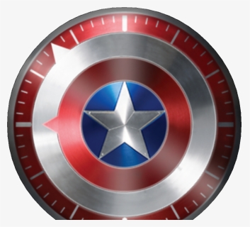 Transparent Captain America Shield Clipart - Captain America Shield Watch Face, HD Png Download, Transparent PNG