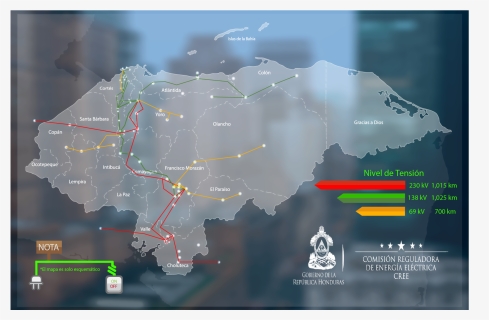Mapa Del Sistema Interconectado Nacional - Map, HD Png Download, Transparent PNG