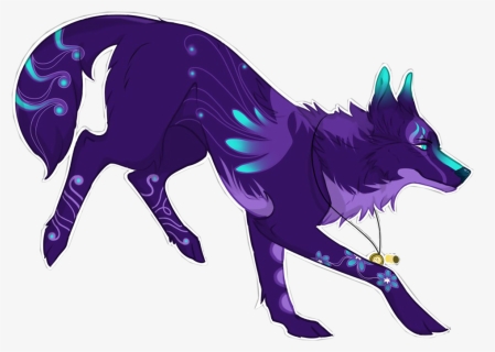 #purple #wolf #freetoedit - Purple Wolf, HD Png Download, Transparent PNG