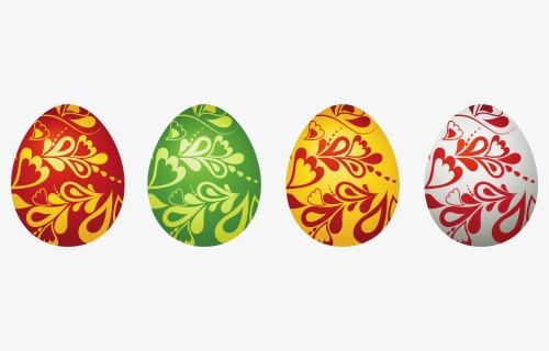 Easter Decorative Eggs Set Png Clipart Picture - Decorated Egg Png, Transparent Png, Transparent PNG