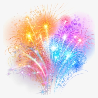 #ftestickers - New Year Fireworks Png, Transparent Png, Transparent PNG