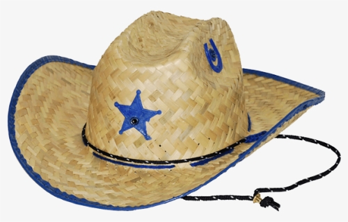 Kid S Palm Straw Sheriff Hat - Cowboy Hat, HD Png Download, Transparent PNG