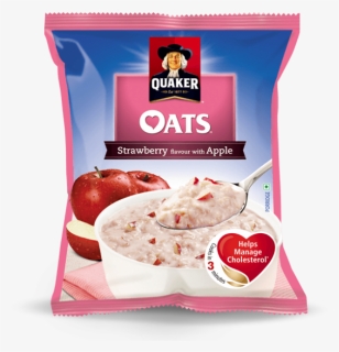 Quaker Oats Strawberry W / Apple - Quaker Oats Strawberry Flavour With Apple, HD Png Download, Transparent PNG