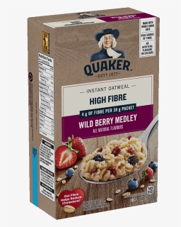 Quaker® High Fibre Wild Berry Medley Instant Oatmeal - Muesli, HD Png Download, Transparent PNG