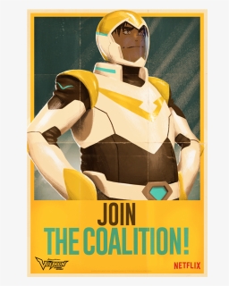 Nycc 17 Exclusive Poster Hunk - Join The Coalition Voltron, HD Png Download, Transparent PNG