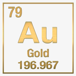 Gold Symbol And Atomic Number, HD Png Download, Transparent PNG