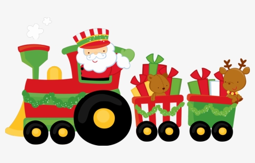 Christmas Train Clipart, HD Png Download, Transparent PNG