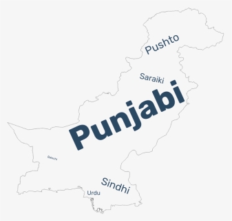 Pakistan Language Data Map - Map, HD Png Download, Transparent PNG