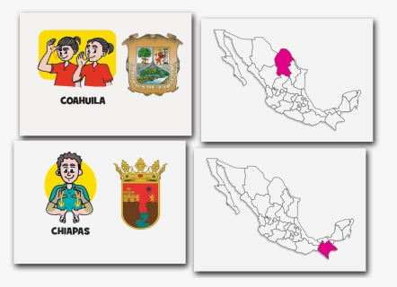 7024 Flash Cards Republica Mexicana - Cartoon, HD Png Download, Transparent PNG