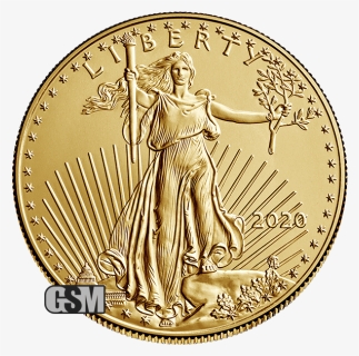 2020 1 Oz American Gold Eagle - 2020 American Eagle Gold Coin, HD Png Download, Transparent PNG