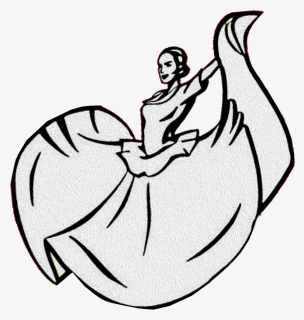 Easy Folklorico Dancer Drawing, HD Png Download, Transparent PNG