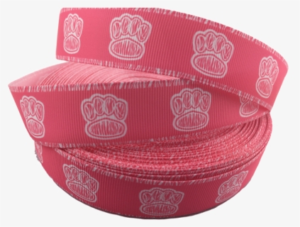 Ribbons [tag] Pink Paw Print Grosgrain Ribbons 1″ Solid - Headband, HD Png Download, Transparent PNG