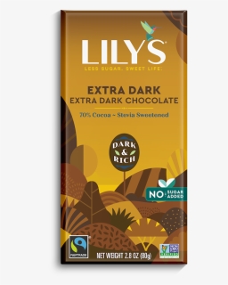 Extra Dark - Lily's Salted Almond Dark Chocolate, HD Png Download, Transparent PNG