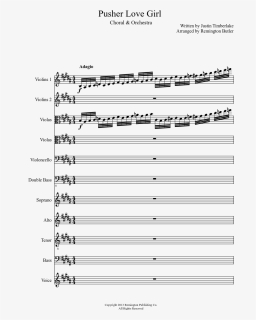 Pusher Love Girl Sheet Music Composed By Written By - Old Friends Ylvis Noten, HD Png Download, Transparent PNG
