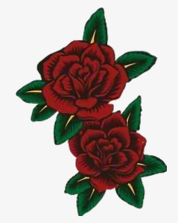 #beautiful #red #hair #flowers #flores #sticker - Garden Roses, HD Png Download, Transparent PNG