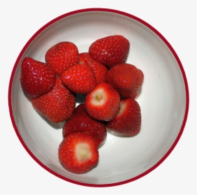 Transparent Bowl Of Strawberries Png - Strawberry In Bowl Png, Png Download, Transparent PNG