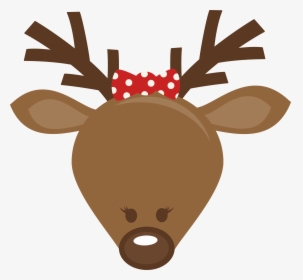 Mkc Cute Head Svg - Rudolph The Red Nosed Reindeer Head, HD Png Download, Transparent PNG