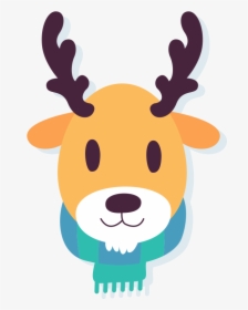 December Clipart Reindeer Food - Winter Animals Clip Art, HD Png Download, Transparent PNG