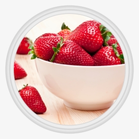 5 Buah Strawberry - Strawberry In A Bowl, HD Png Download, Transparent PNG