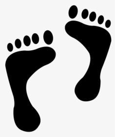 Footprint Infant Clip Art - Foot Trace, HD Png Download, Transparent PNG