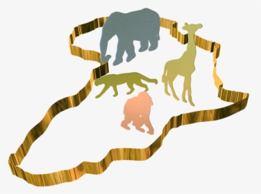 Africa, Continent, Wilderness, Animal World, Contour - Portable Network Graphics, HD Png Download, Transparent PNG