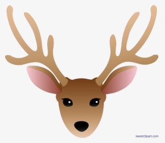 Easy Reindeer Cliparts - Easy Deer Clip Art, HD Png Download, Transparent PNG