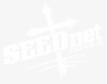 Seednet Logo White - Cross, HD Png Download, Transparent PNG