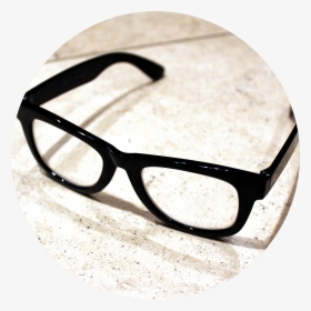 A Pair Of Thick Black Eye Glasses Sit On A White Marble - Sunski Headland Blue Lens, HD Png Download, Transparent PNG