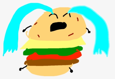 Hamburger Clipart Sad - Cartoon, HD Png Download, Transparent PNG