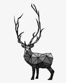 Reindeer Elk Antler Silhouette Clip Art - Reindeer, HD Png Download, Transparent PNG