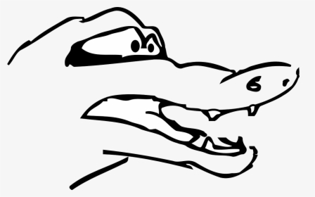 Teeth Clipart Sad Mouth - Gambar Kepala Buaya Animasi, HD Png Download, Transparent PNG