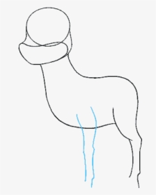 How To Draw Cartoon Reindeer - Sketch, HD Png Download, Transparent PNG