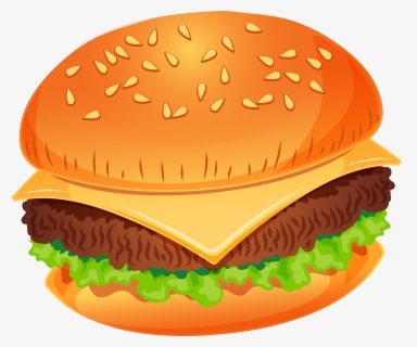 Transparent Png Burger - Png Transparent Background Burger Sandwich Clipart, Png Download, Transparent PNG