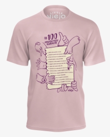 100 Frases Pink T-shirt - Active Shirt, HD Png Download, Transparent PNG